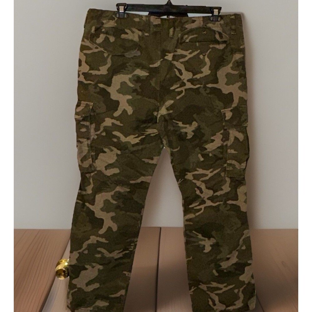 Gap Built Out Cargo Pants Men 34x32 Green Camo Utility Straight Leg Grunge 2016 - Picture 4 of 14
